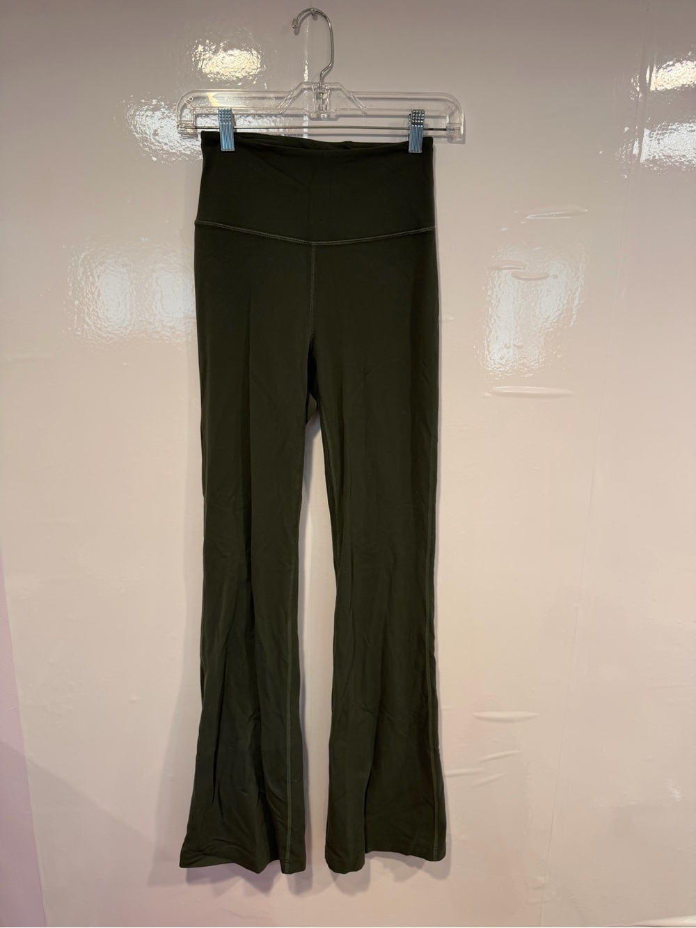 Lululemon Groove Pants High Waist Flare Yoga Pants - Olive Green - Picture 1 of 4